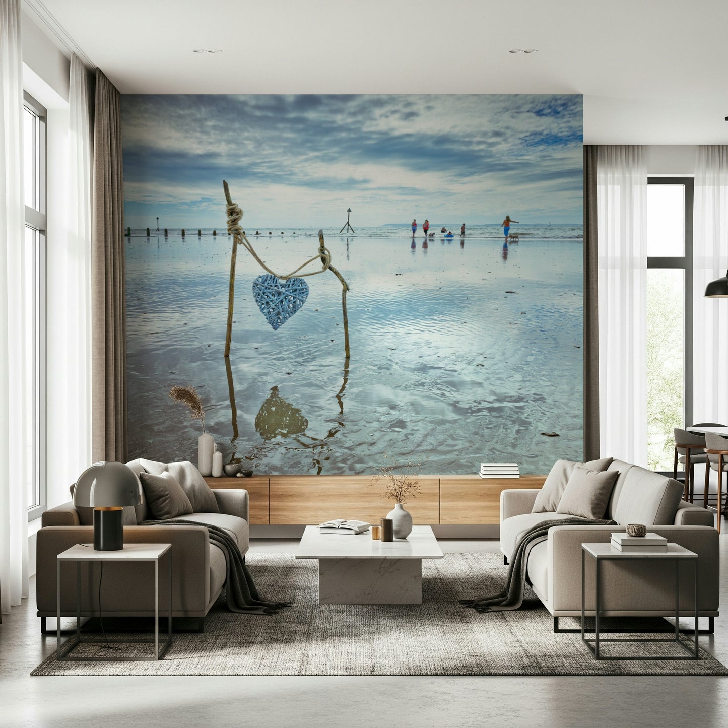 Beach Love Wall Mural