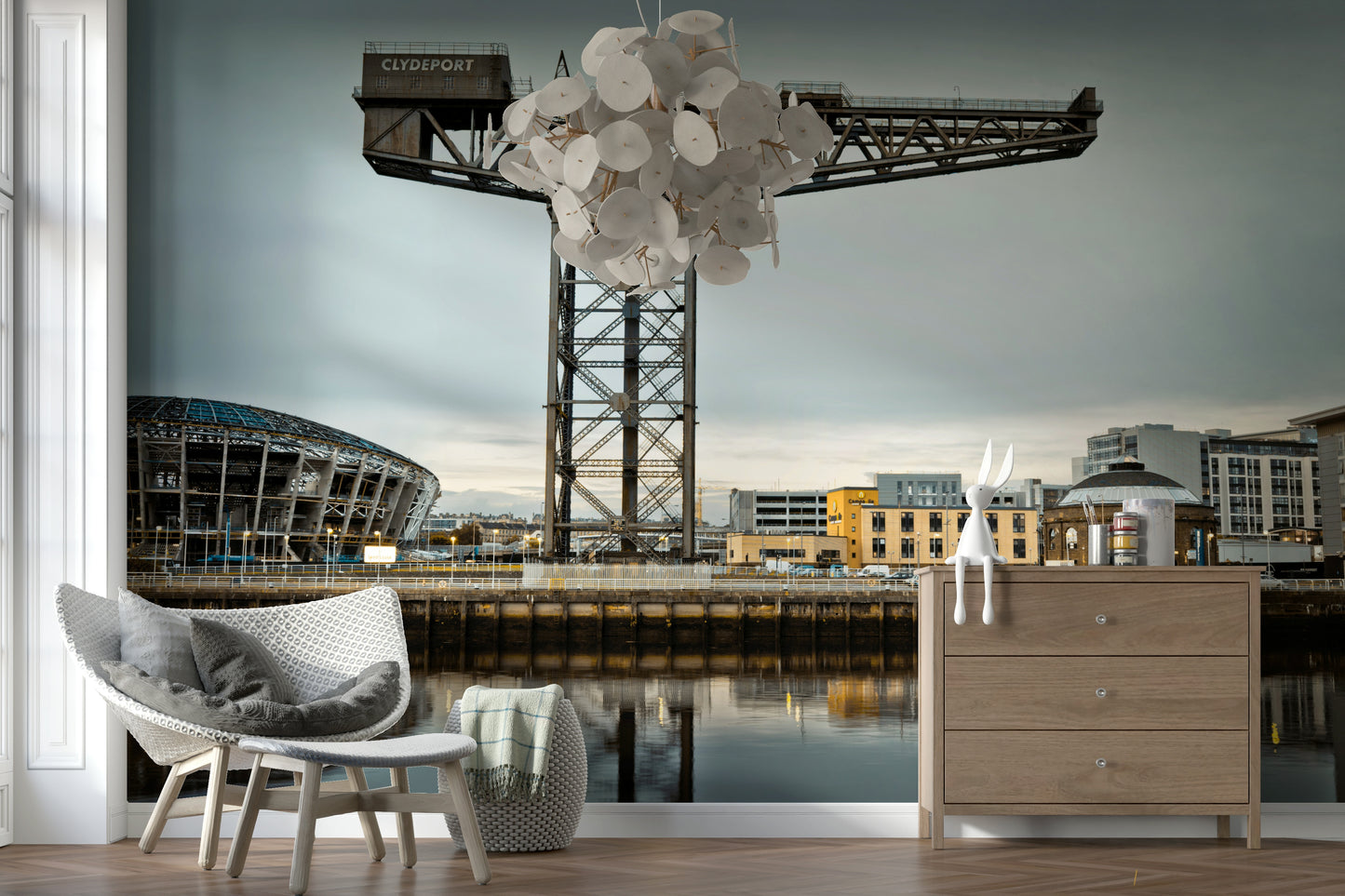 Finnieston Crane Wall Mural