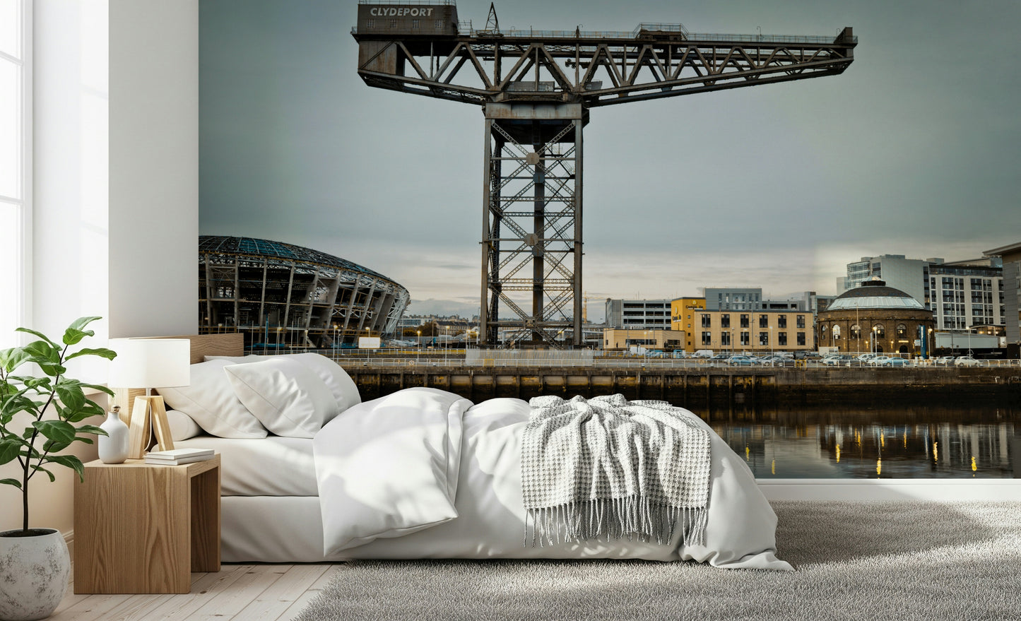 Finnieston Crane Wall Mural