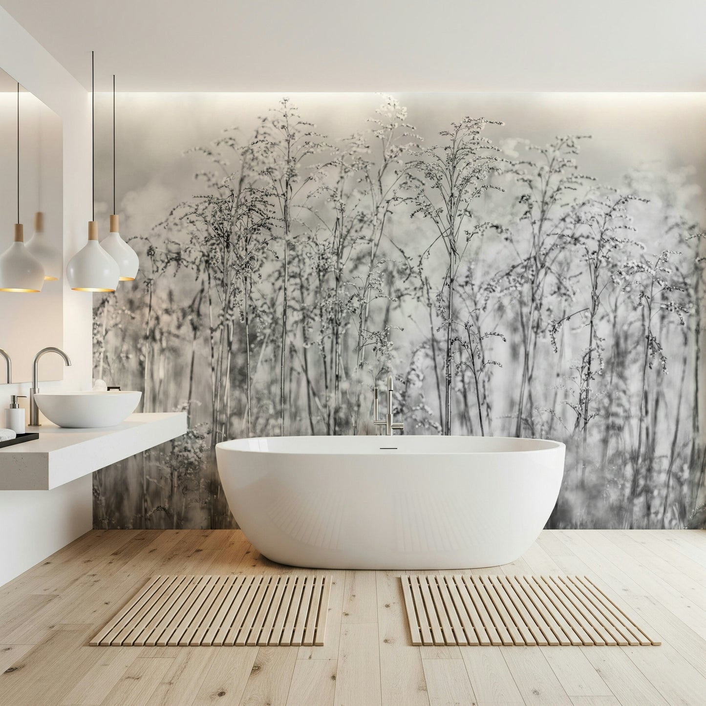 Whispering Weeds Wall Mural