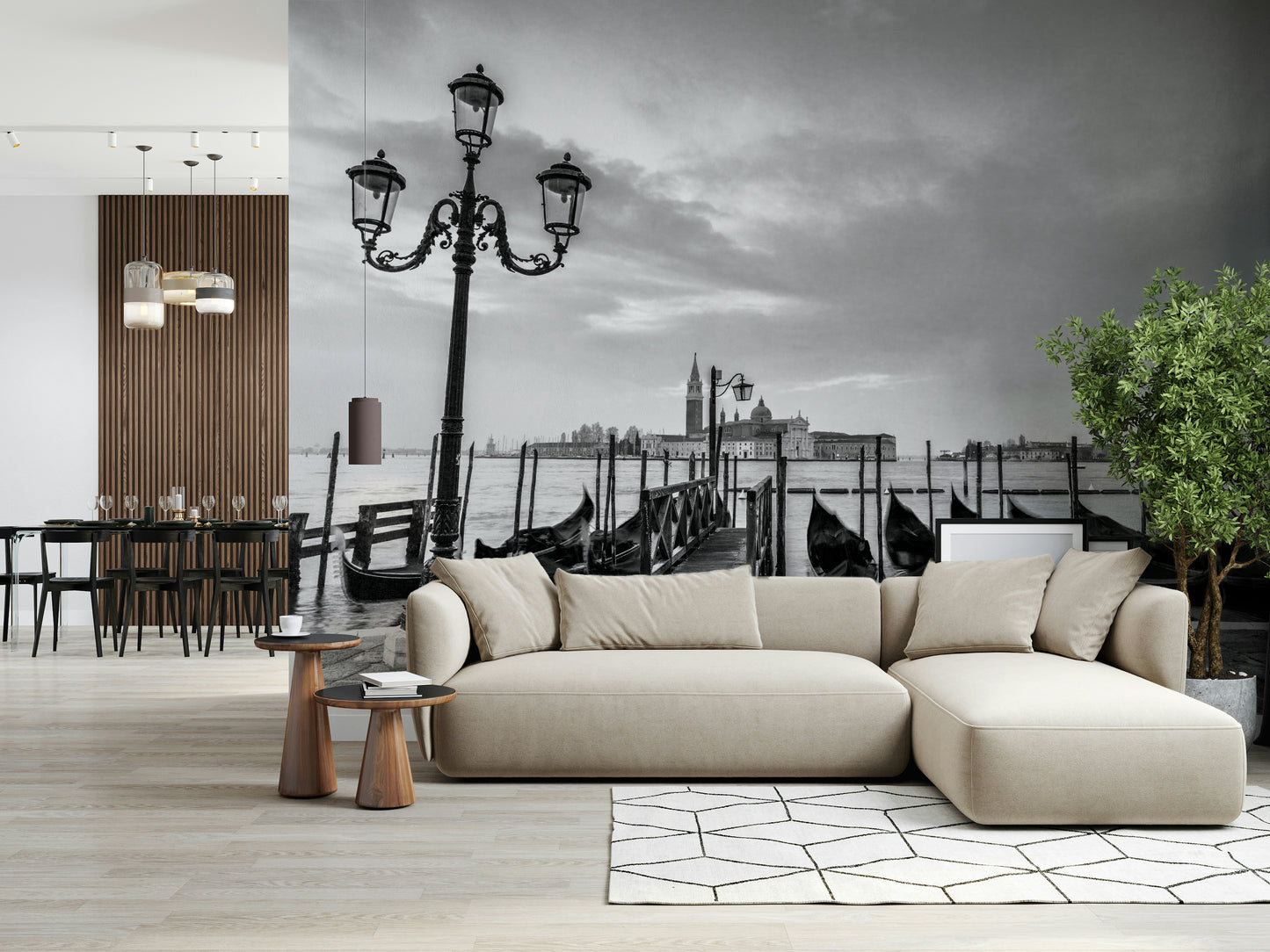 Lagoon Lights Wall Mural