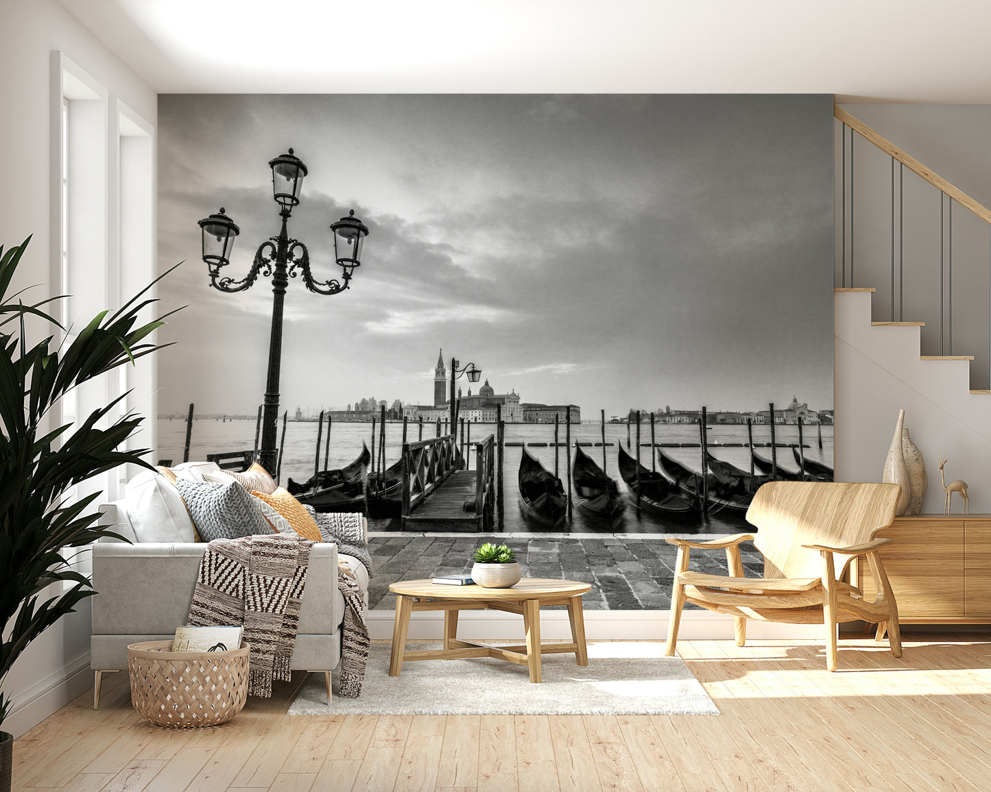 Lagoon Lights Wall Mural