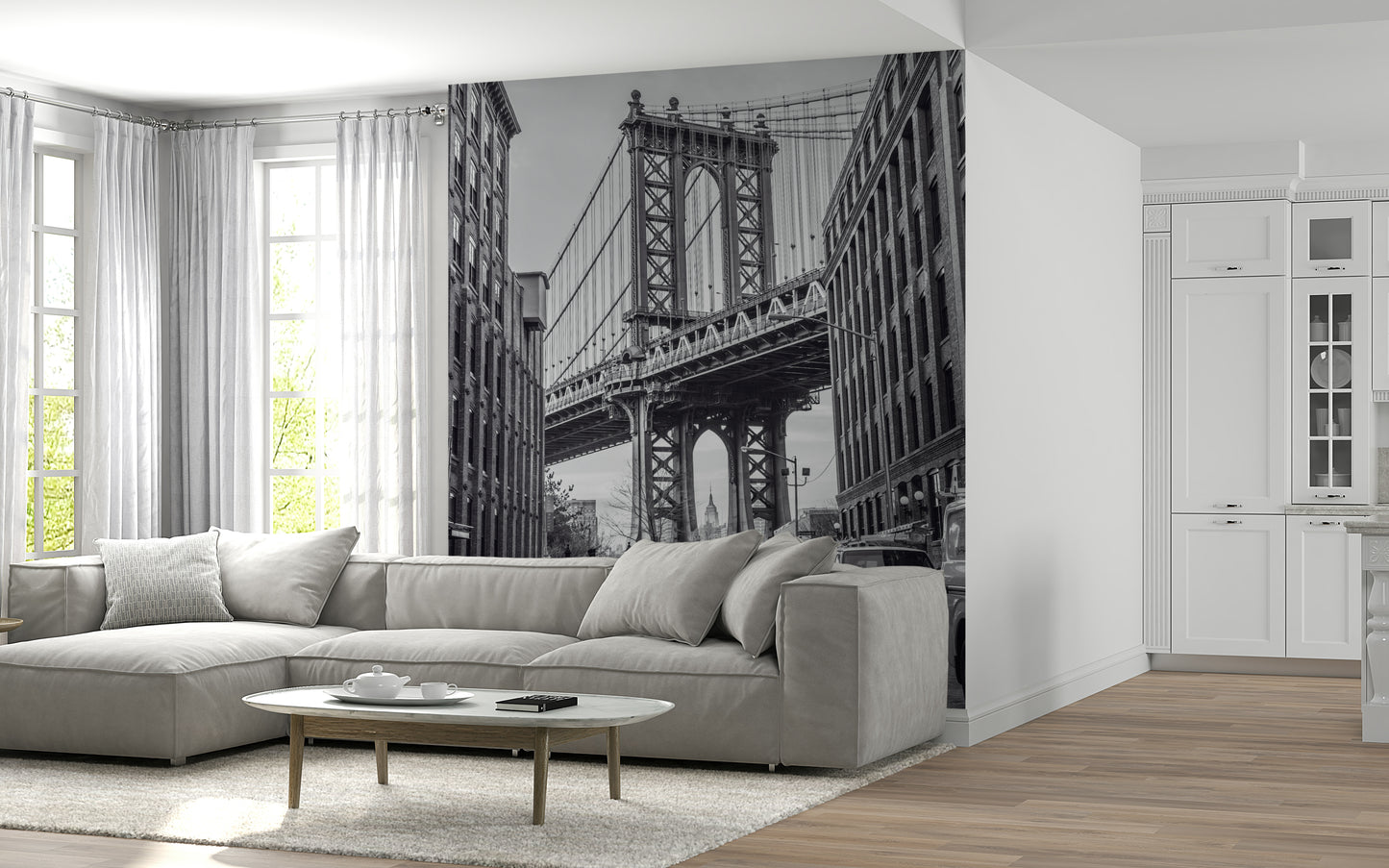 Manhattan Bridge from the Dumbo  Wall Mural