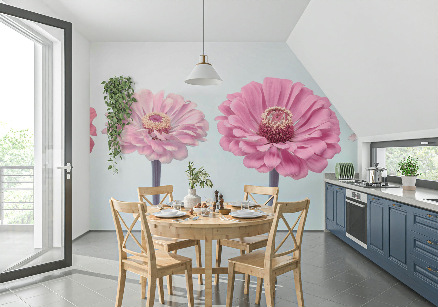 Zinnia Dream Wall Mural