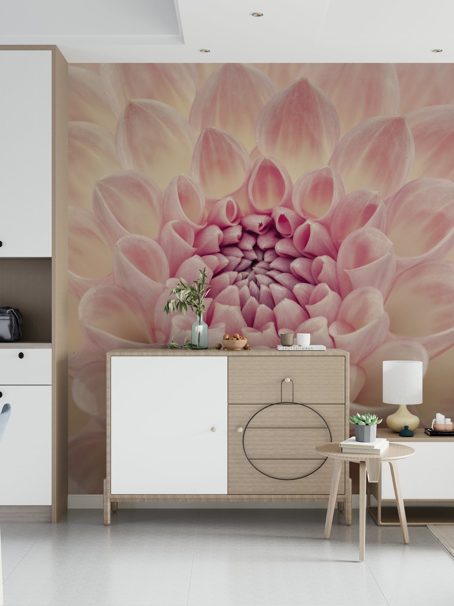 Blush Bloom Wall Mural