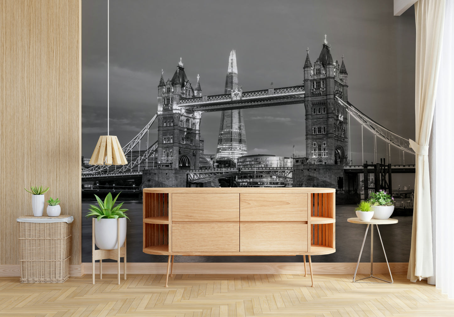 Tower Bridge and the Shard Wall Mural