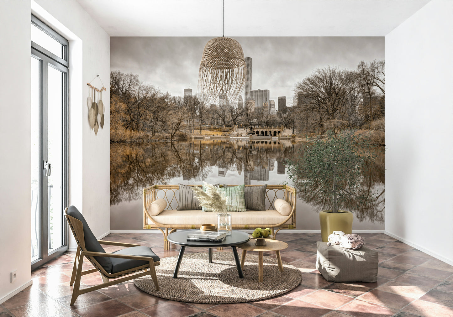 Contrast of Worlds Wall Mural