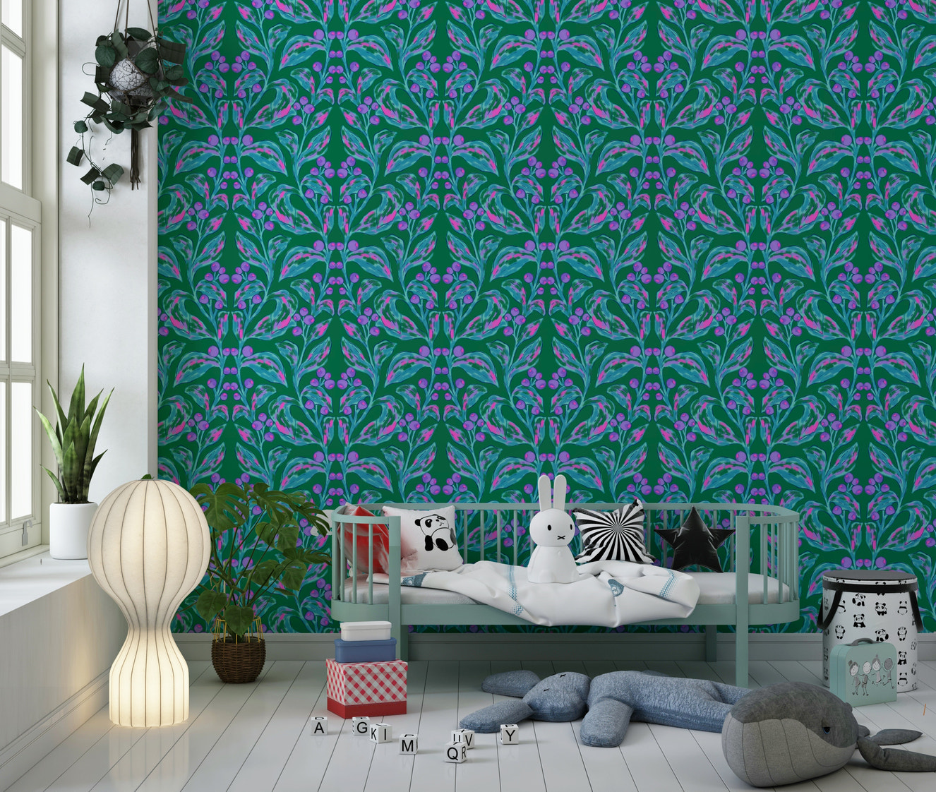 Berry Branch Symphony Wallpaper⁠