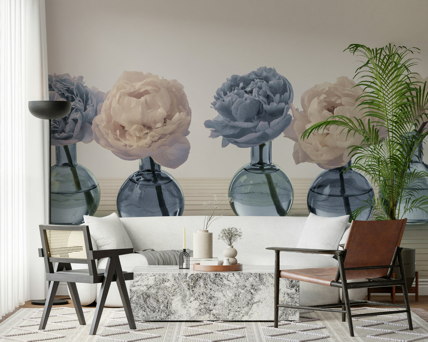 Floral Vases Wall Mural