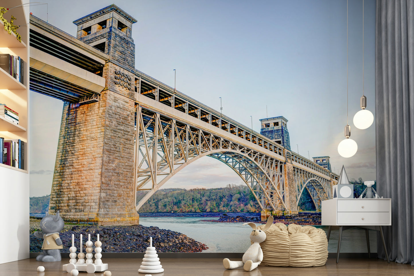 Britannia Bridge View Wall Mural