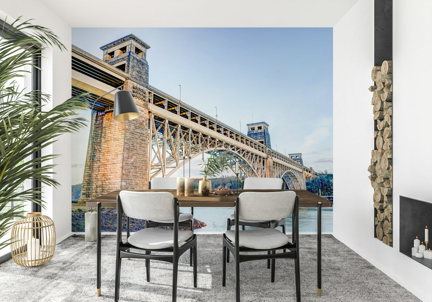 Britannia Bridge View Wall Mural