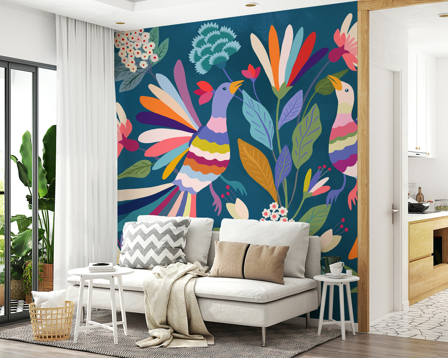 Love Birds Wall Mural