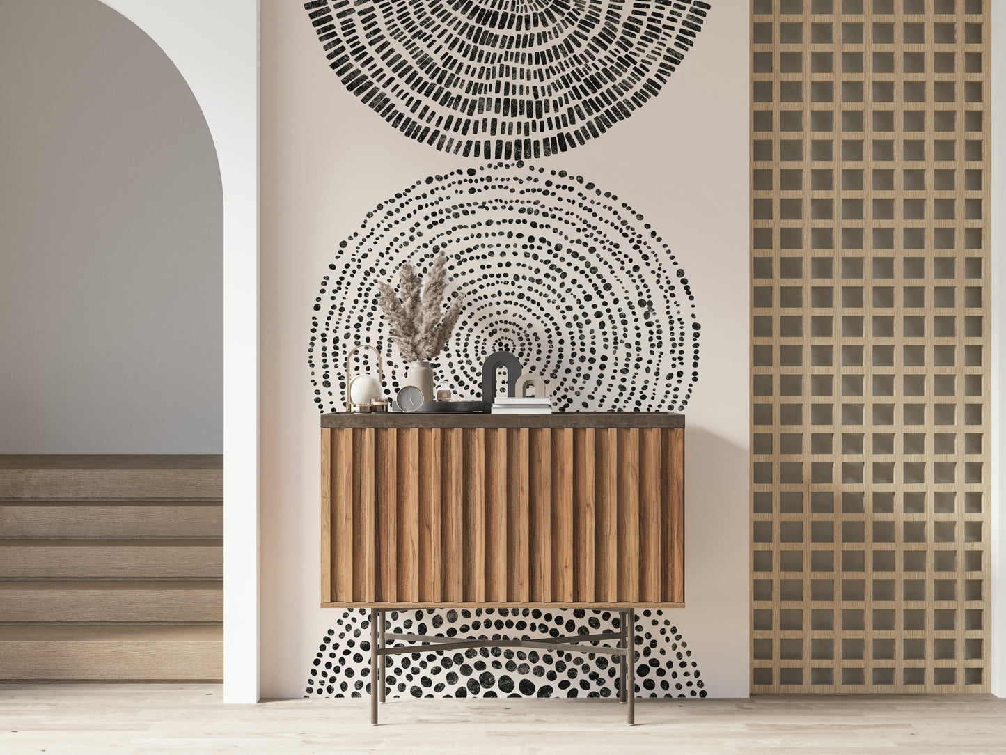 Fresque murale « Échos cosmiques »