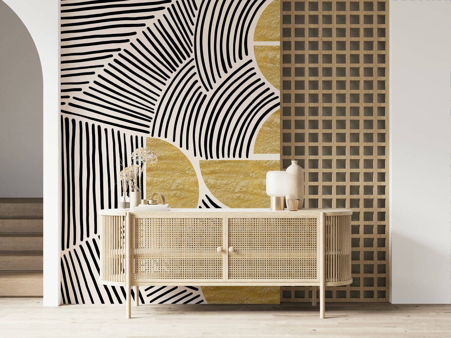 Bauhaus - Fresque murale tribale