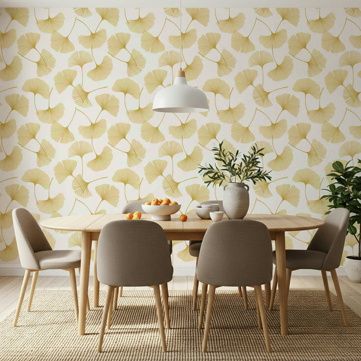 Papier peint Golden Ginkgo Breeze