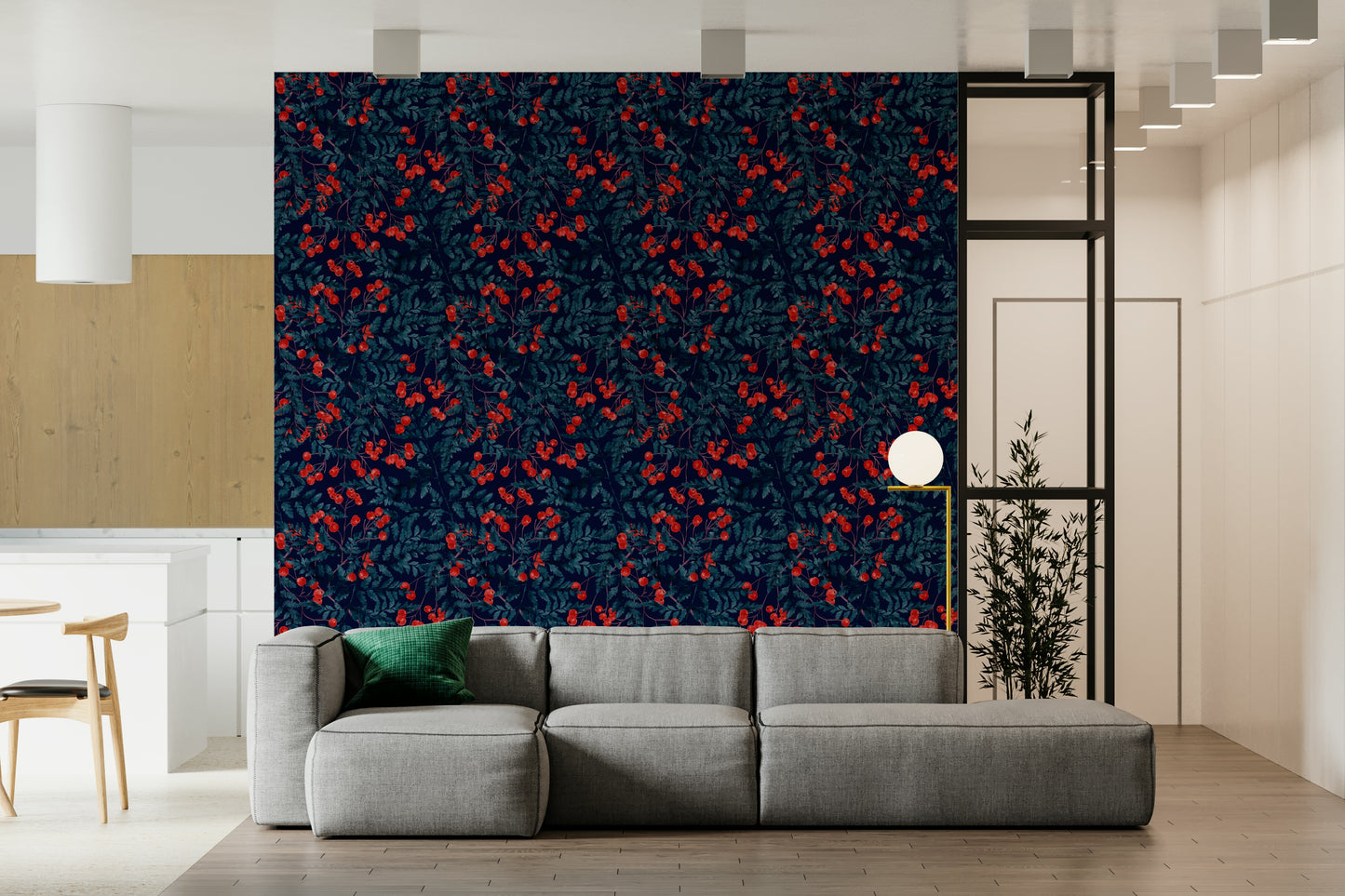 Sfondo di bacche invernali