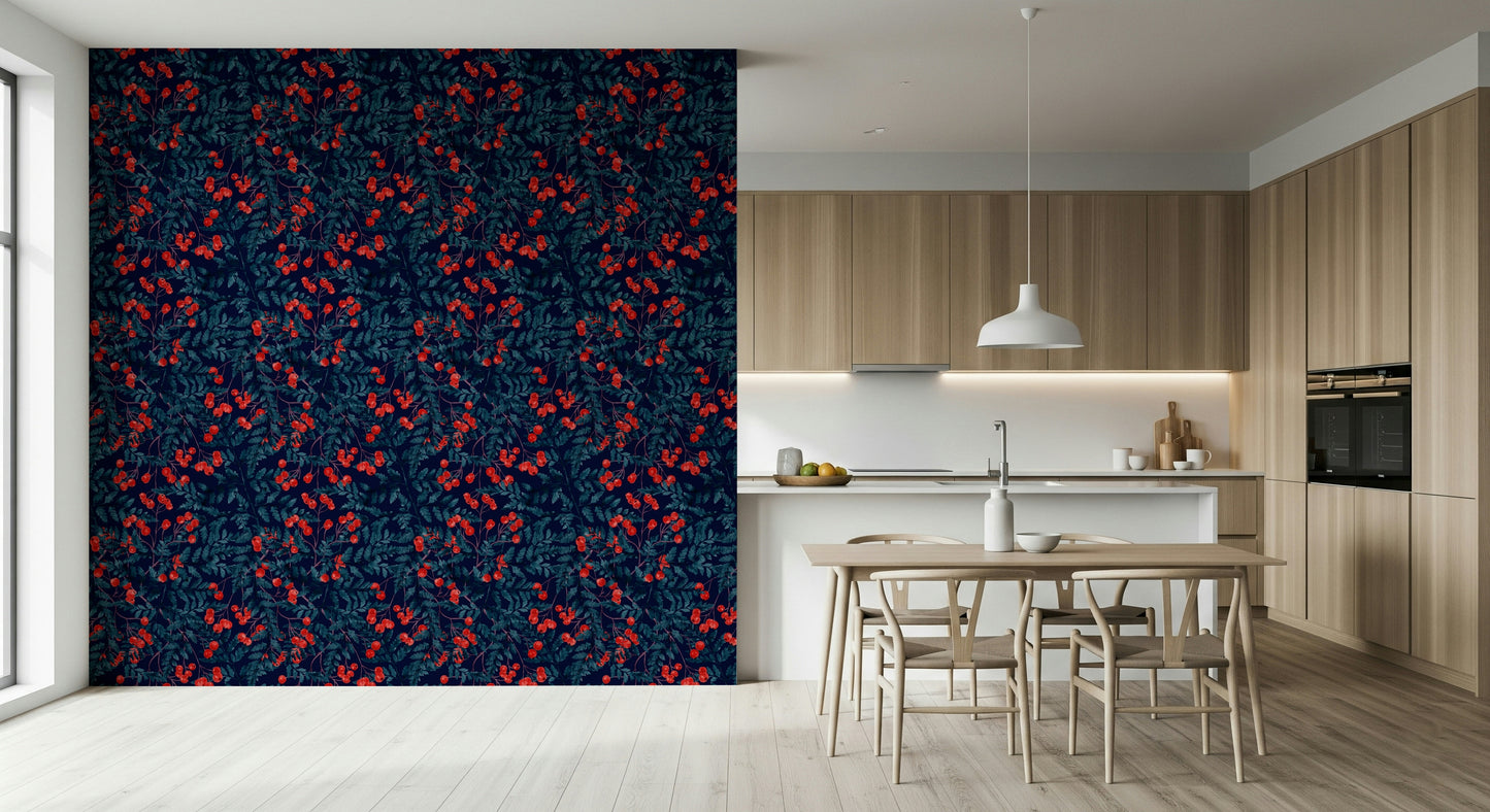 Sfondo di bacche invernali