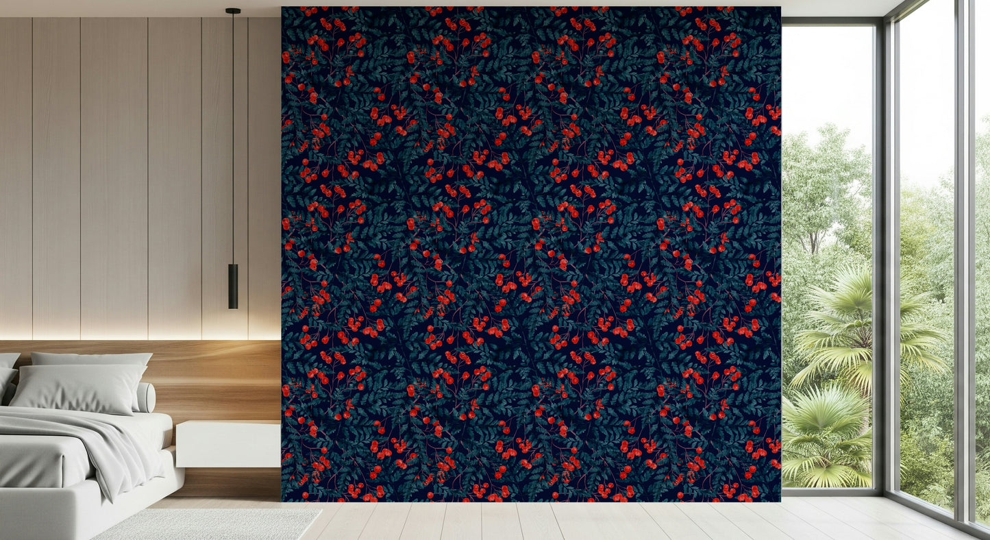 Sfondo di bacche invernali