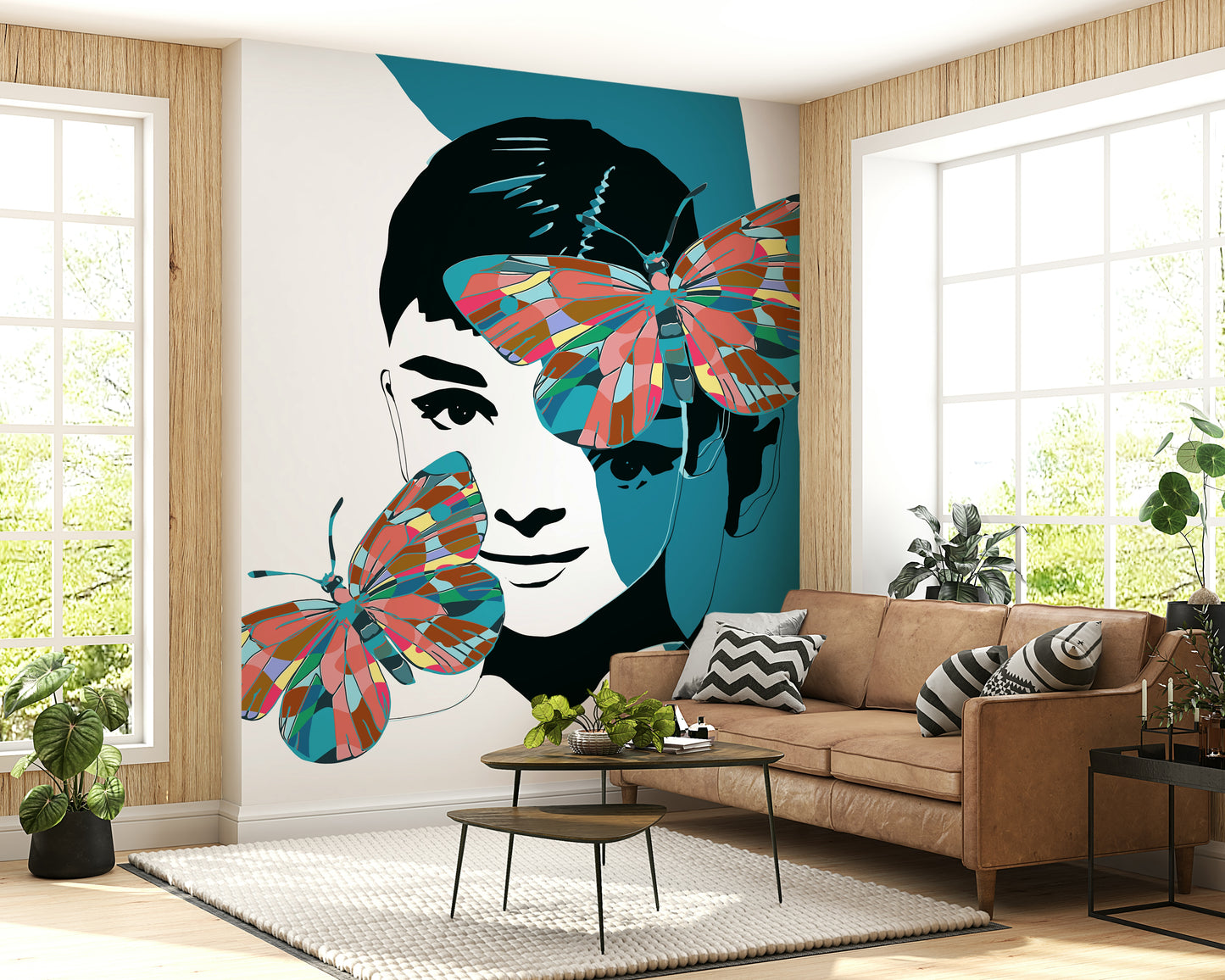 Fresque murale Butterfly Muse