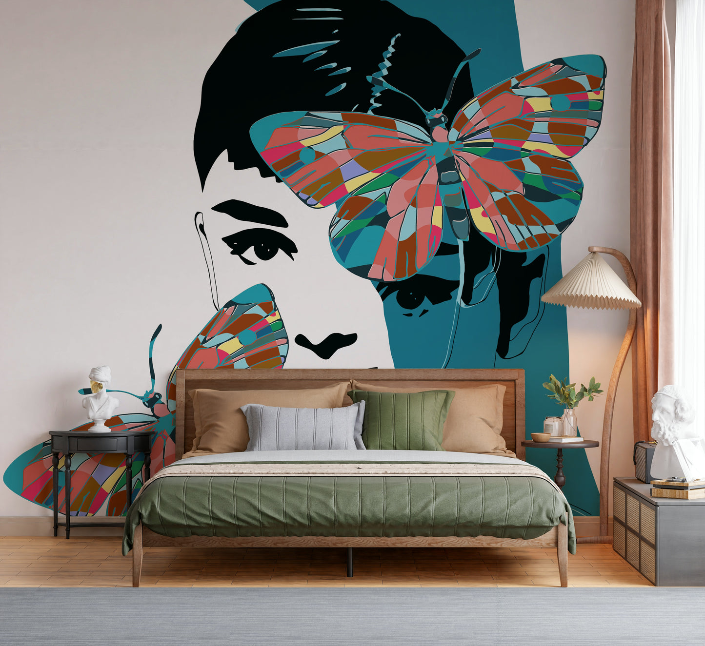 Fresque murale Butterfly Muse