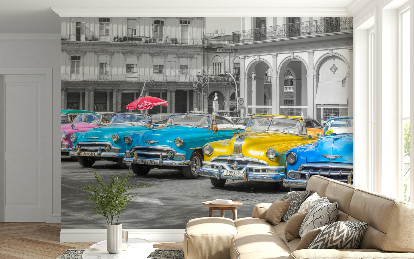 Murale con giostre della vecchia scuola