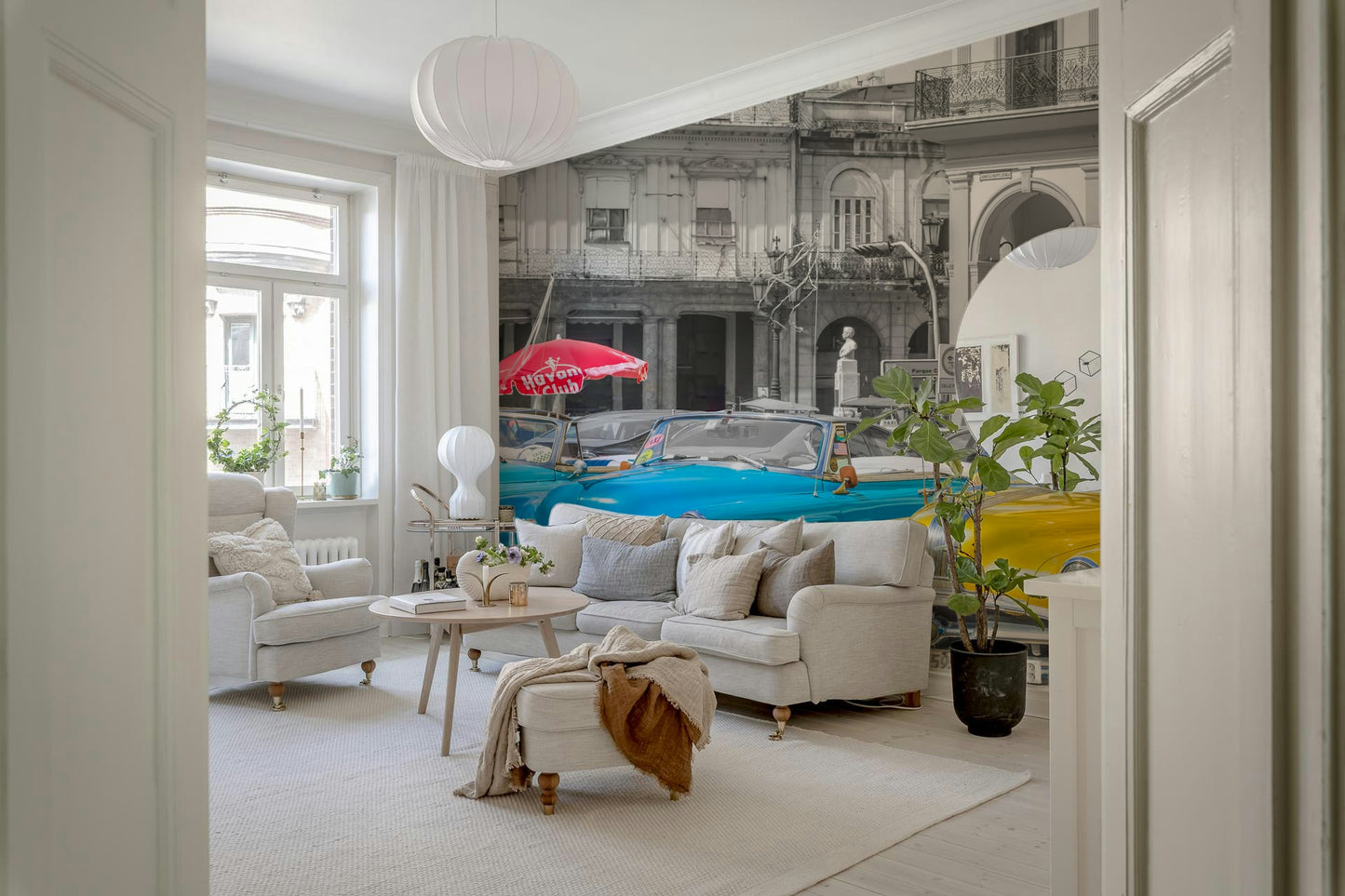 Murale con giostre della vecchia scuola