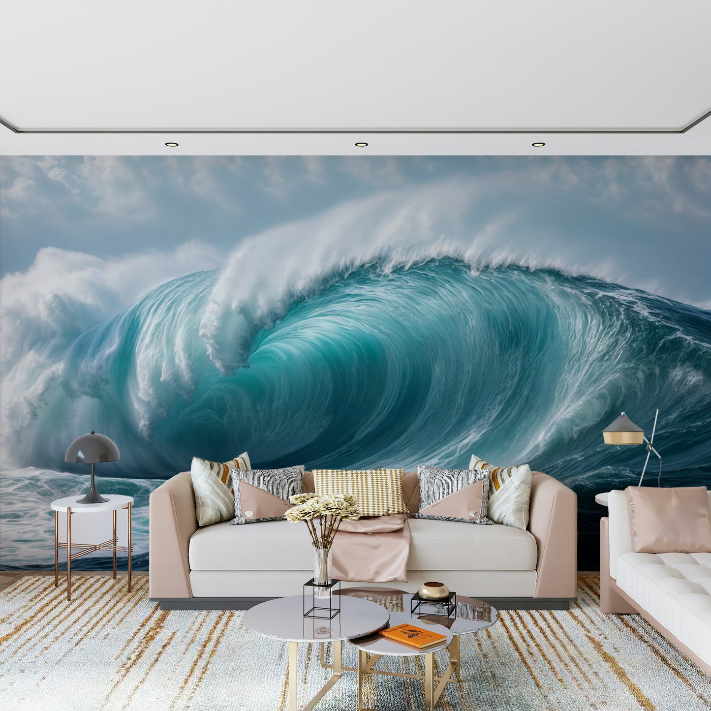 Murale da parete Turquoise Surge