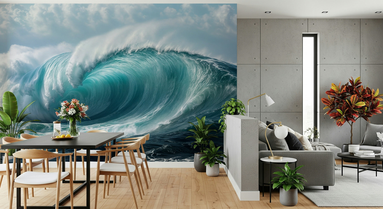 Murale da parete Turquoise Surge