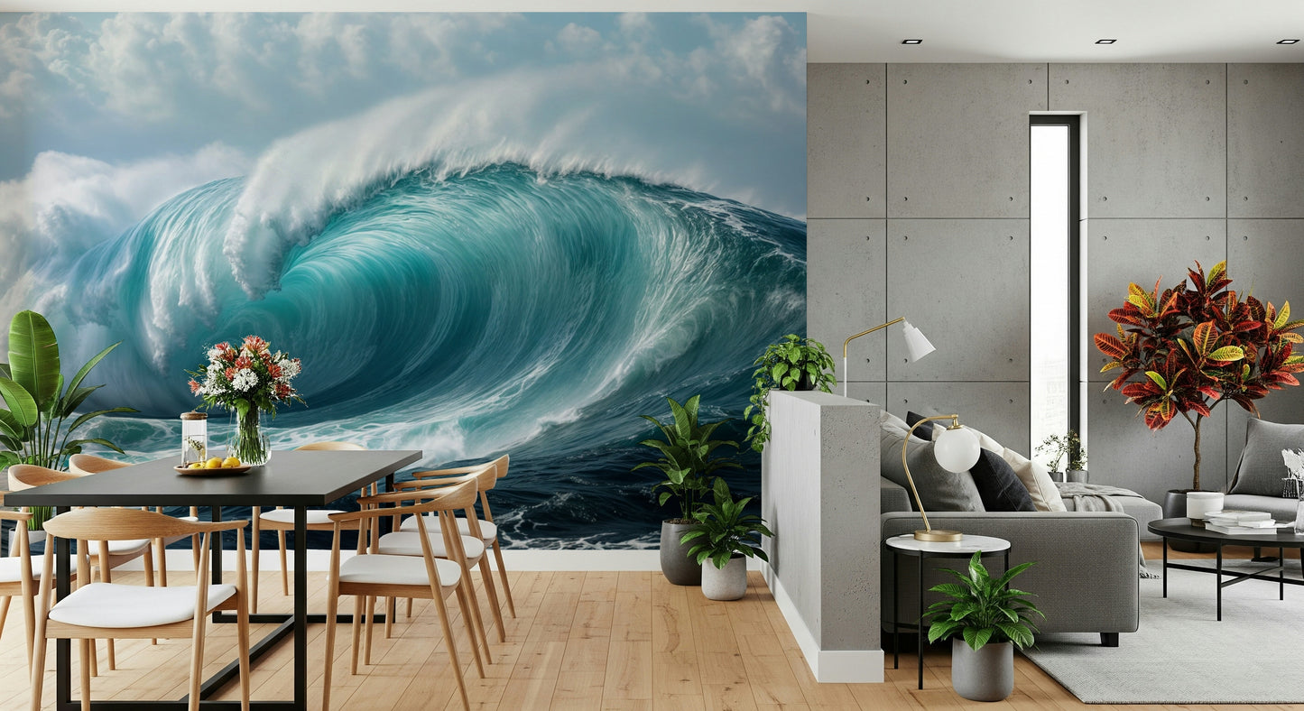 Murale da parete Turquoise Surge