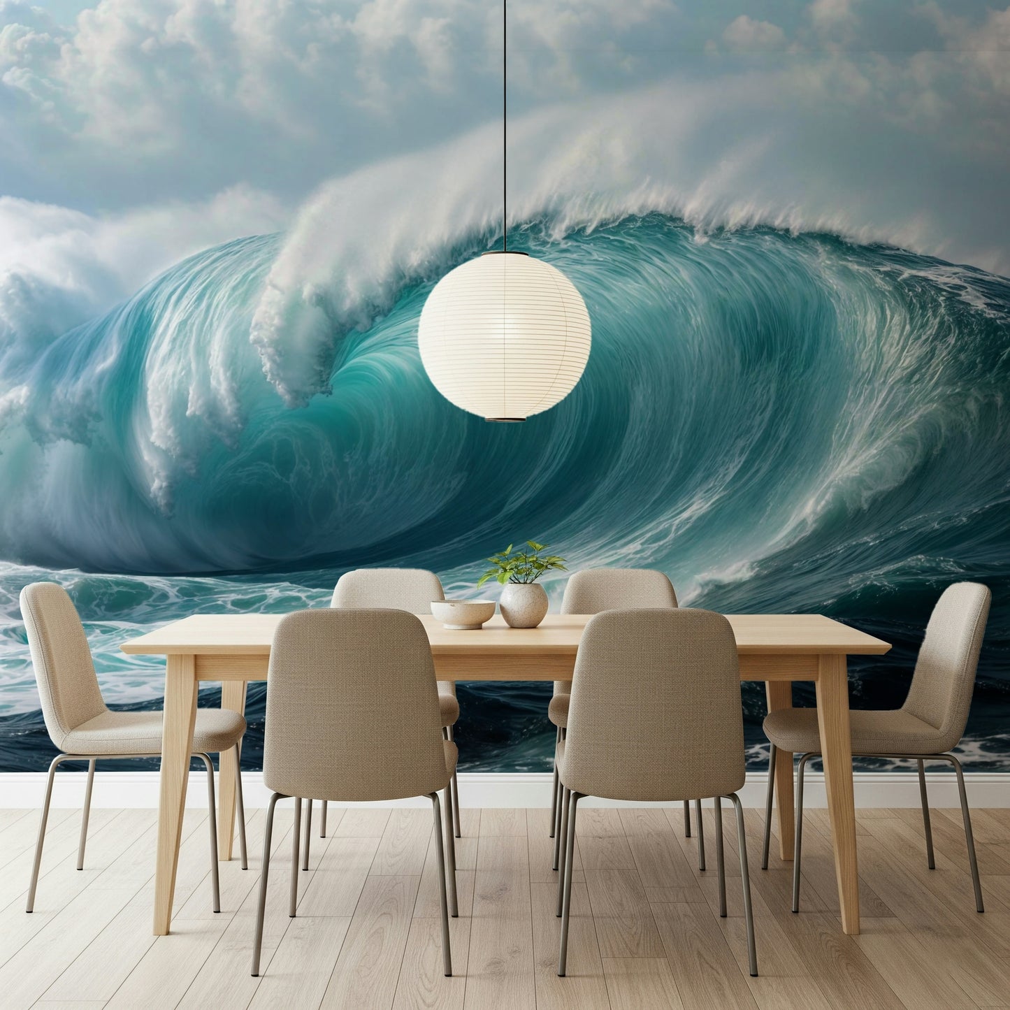 Murale da parete Turquoise Surge