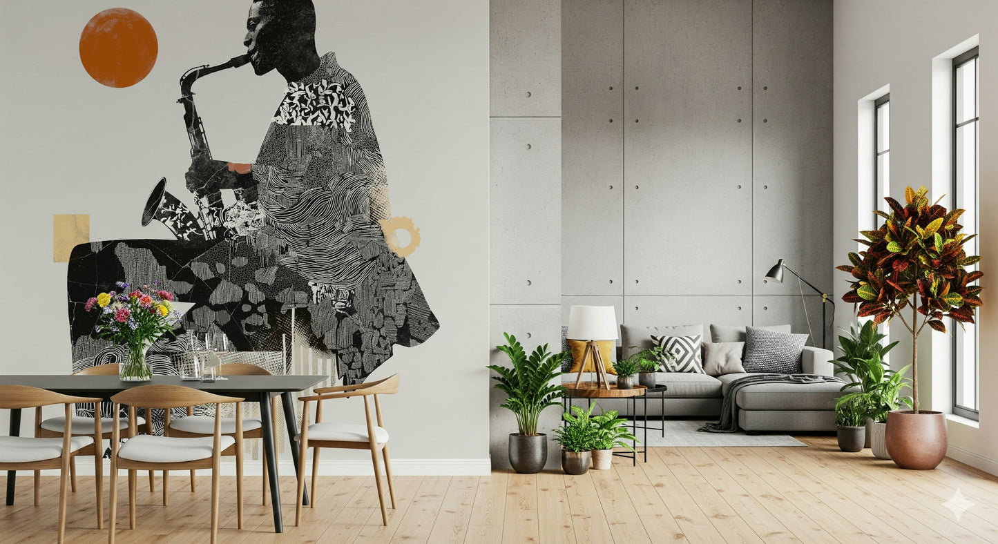 Urban Jazz Wall Mural