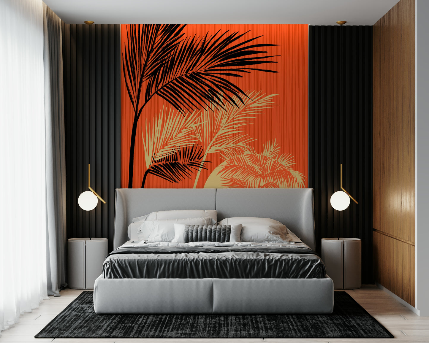 Palms at Sunset Wall Mural