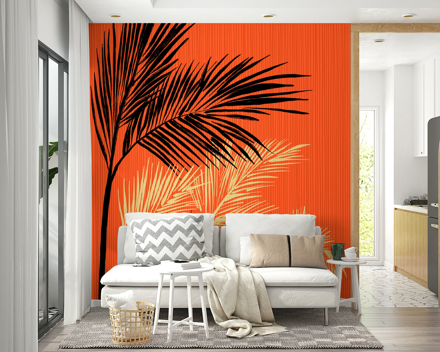 Palms at Sunset Wall Mural