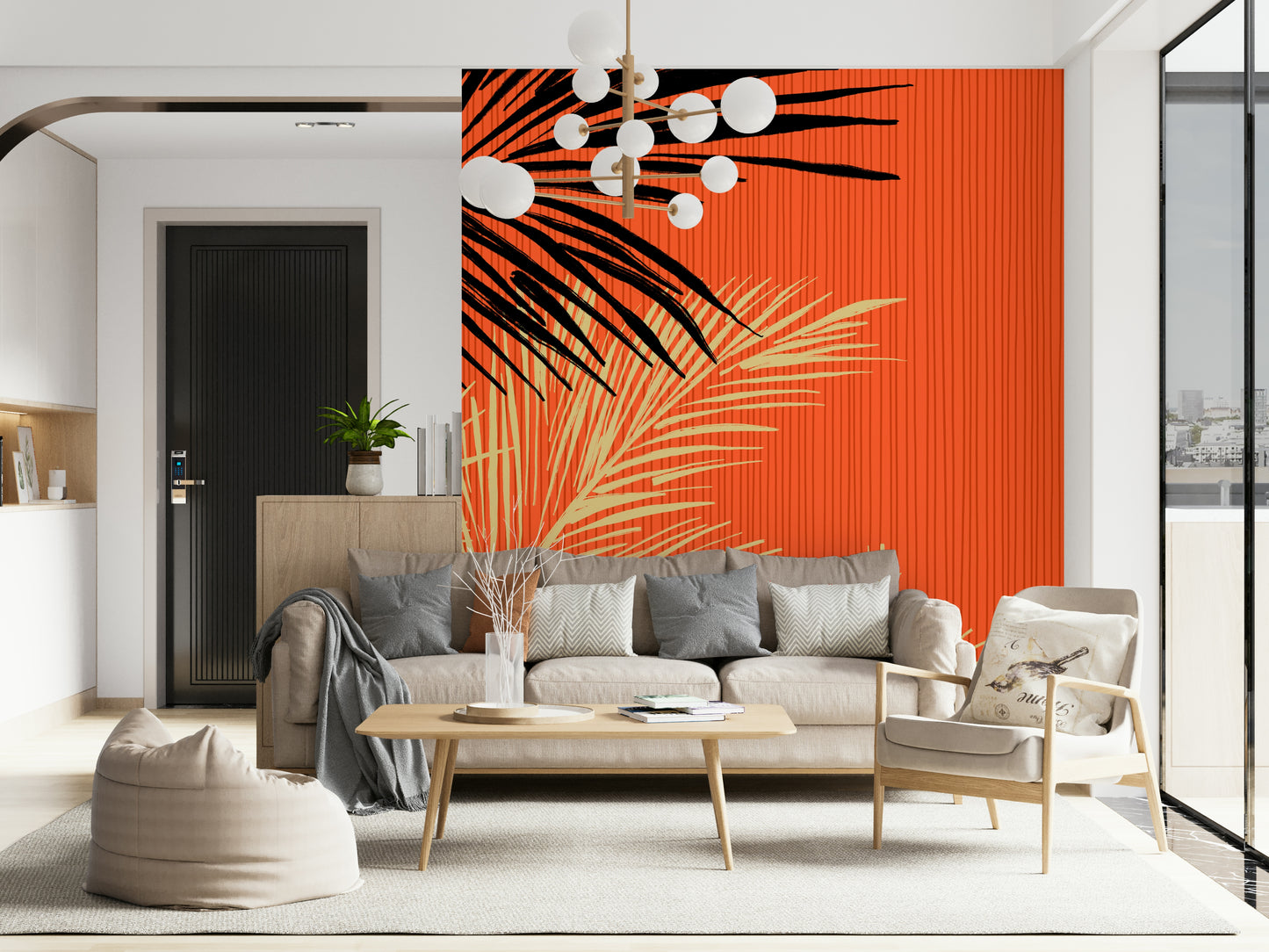 Palms at Sunset Wall Mural