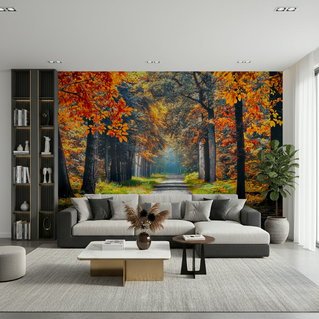 Wandbild „Herbstlicher Pfad“