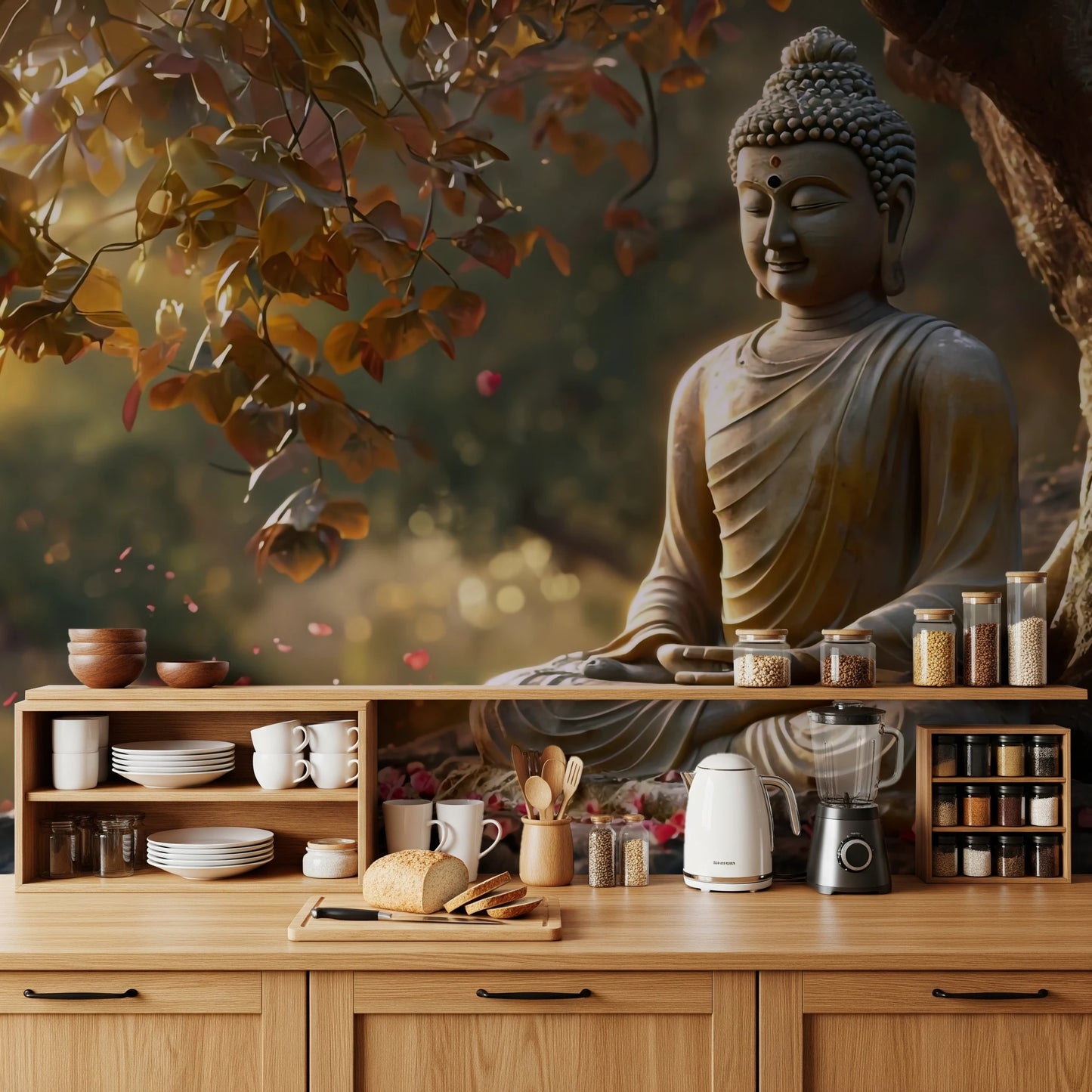 禅庭の仏像壁画