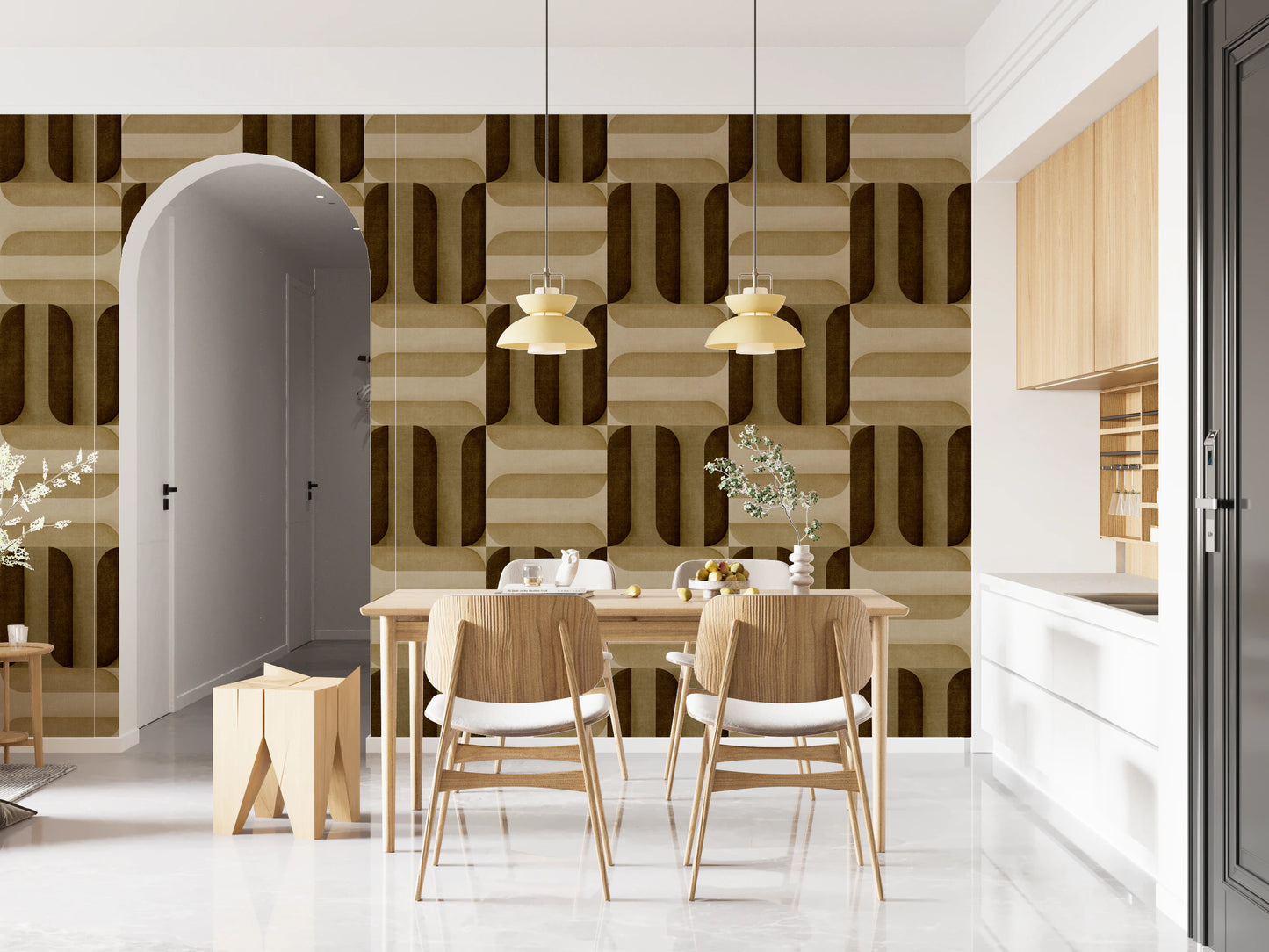 Moderna texturerade skyltar Jordnära tapet