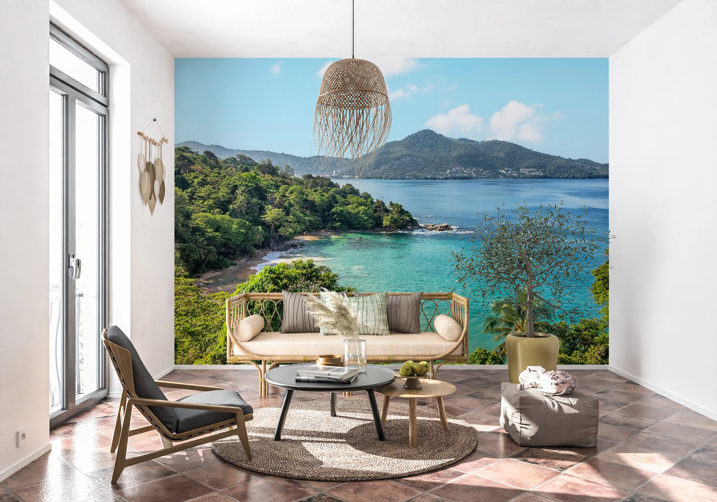 Smaragdgrønne vægmalerier