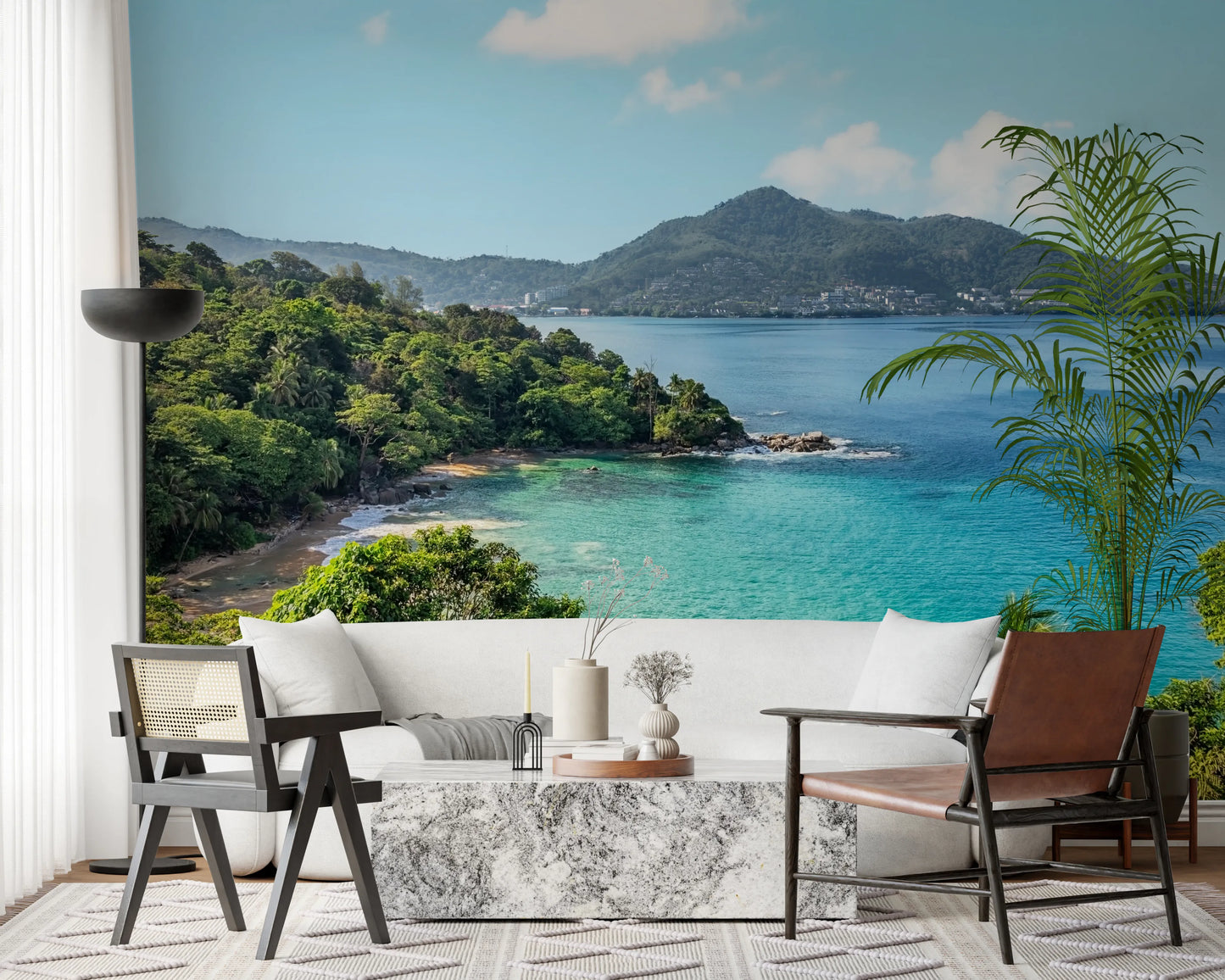 Smaragdgrønne vægmalerier