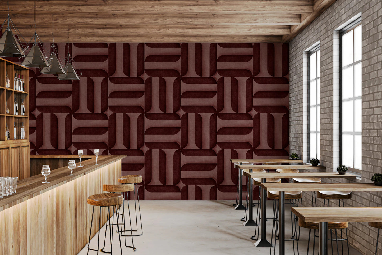 Papel pintado con letreros texturizados modernos de vino