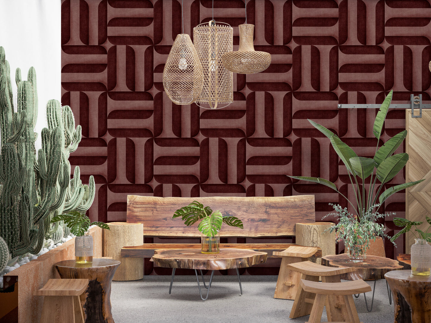 Papel pintado con letreros texturizados modernos de vino