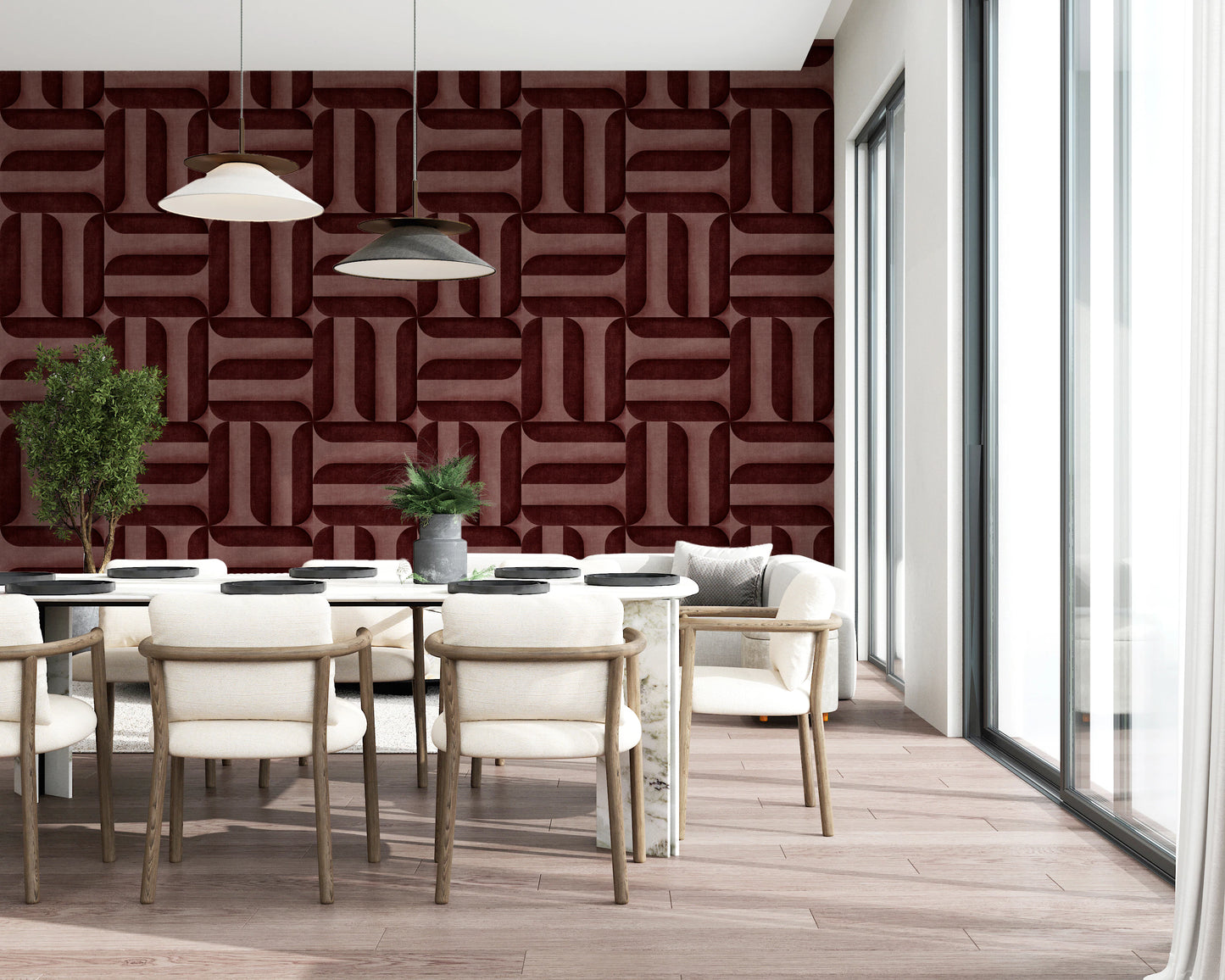 Papel pintado con letreros texturizados modernos de vino