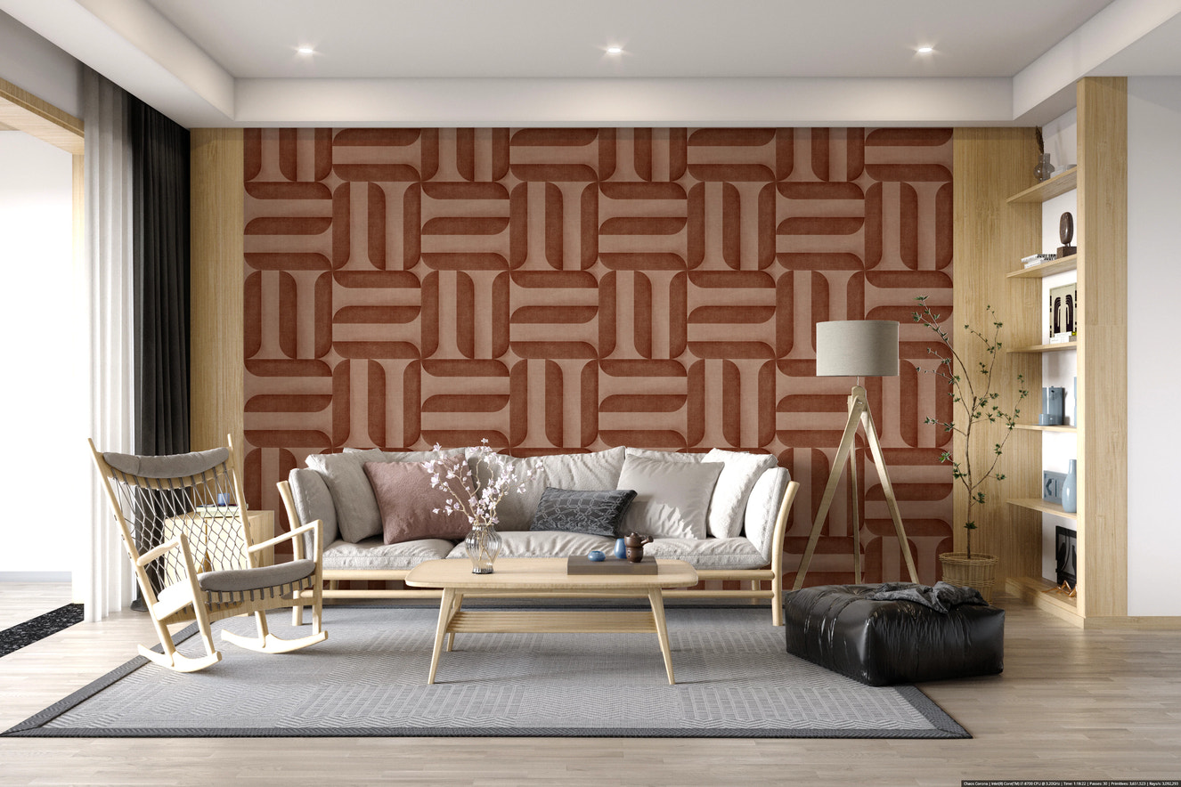 Moderne teksturerede skilte kobbertapet