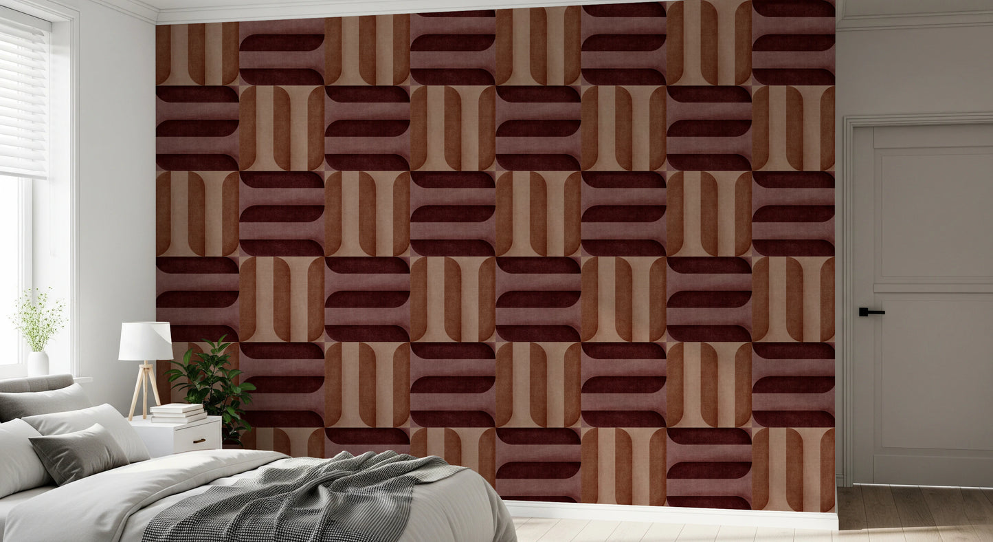 Papier peint texturé moderne en argile