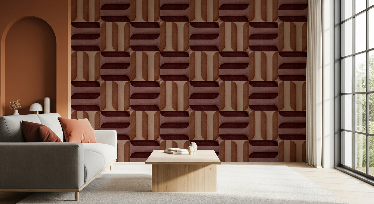 Papier peint texturé moderne en argile