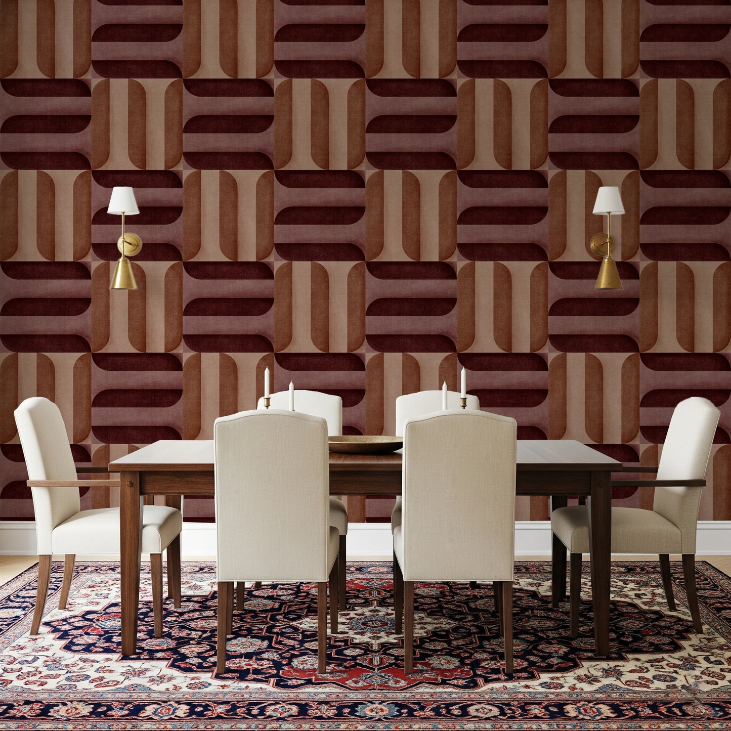 Papier peint texturé moderne en argile