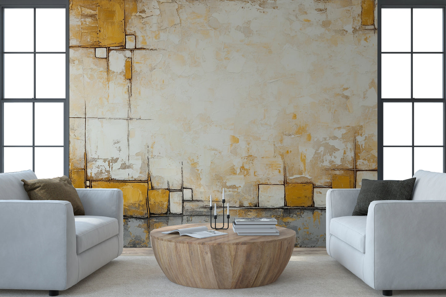 Murale di blocchi urbani