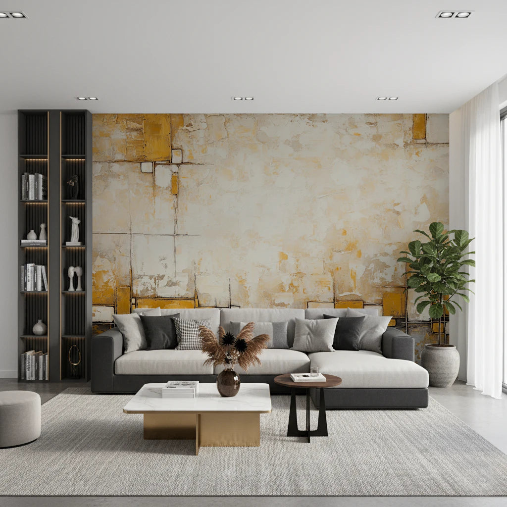 Murale di blocchi urbani