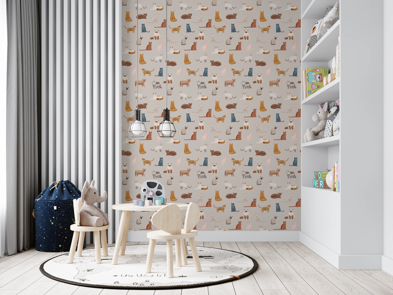 Purrfectly Pawsome Cats Tapet