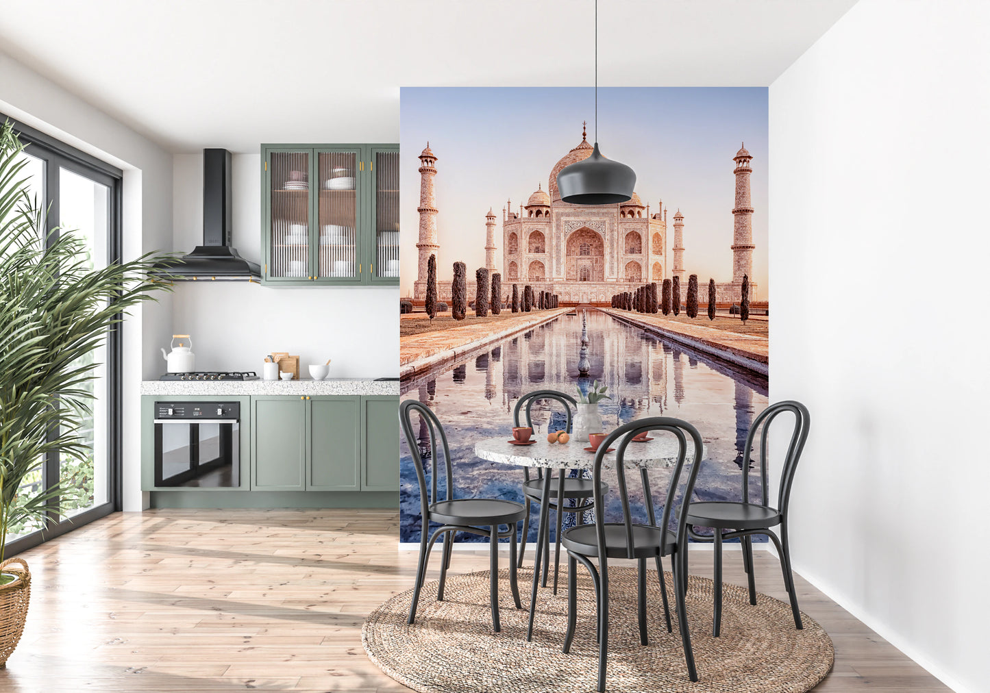 Fresque murale du Taj Mahal éternel